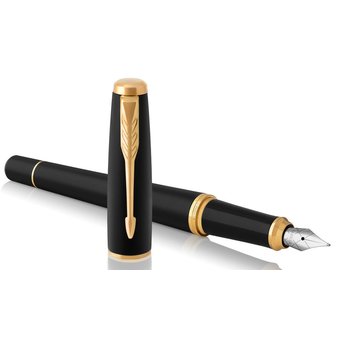  Ручка перьевая Parker Urban Core F309 (1931593) Muted Black GT F перо сталь нерж подар.кор. 
