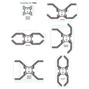  Кронштейн VLK Trento-12 black 