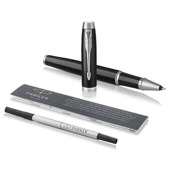  Ручка роллер Parker IM Core T321 (1931658) Black CT F черные чернила подар.кор. 