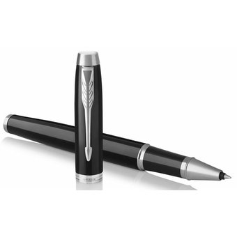  Ручка роллер Parker IM Core T321 (1931658) Black CT F черные чернила подар.кор. 