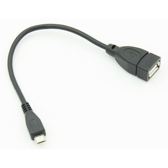  Дата-кабель micro 0.2м черный 