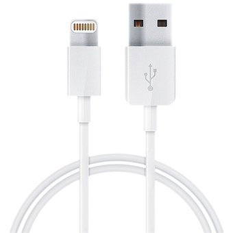  Дата-кабель Lightning 1.2м белый 