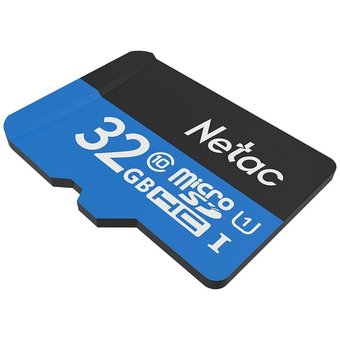  Карта памяти microSDHC Netac P500 (NT02P500STN-032G-R) (с SD адаптером) 32GB 80MB/s 