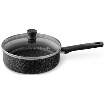  Сковорода Tefal Granit 04192224 24см (с крышкой) черный (9100036470) 