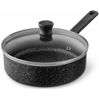  Сковорода Tefal Granit 04192224 24см (с крышкой) черный (9100036470) 
