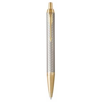  Ручка шариковая Parker IM Premium K323 (1931687) Grey GT M синие чернила подар.кор. 