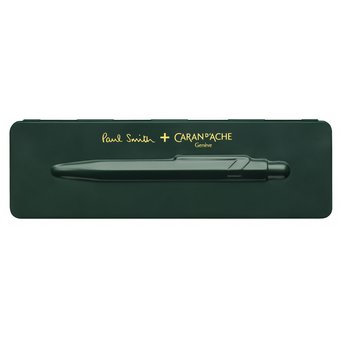  Ручка шариковая Carandache Office 849 Paul Smith Edition 3 (849.729) Racing Green M синие чернила подар.кор. 