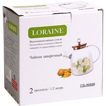  Заварочный чайник LORAINE LR-30869 (х12) 