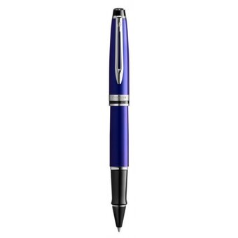  Ручка роллер Waterman Expert 3 (2093458) Blue CT F черные чернила подар.кор. 