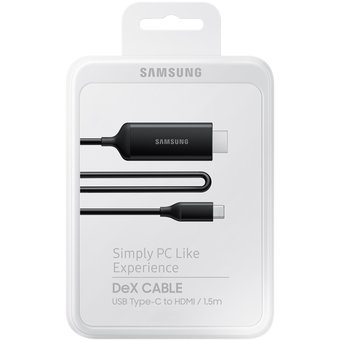  Дата-кабель Samsung DeX (EE-I3100FBRGRU) Type-C HDMI 1.38м черный 