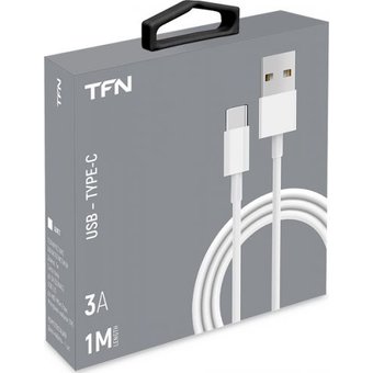  Дата-кабель TFN TypeC (CUSBCUSB1MTPWH) 1.0m TPE белый 