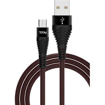  Дата-кабель TFN microUSB forza (CFZMICUSB1MBK) 1.0m чёрный 