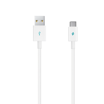  Дата-кабель TEC TypeC 1.0m белый 