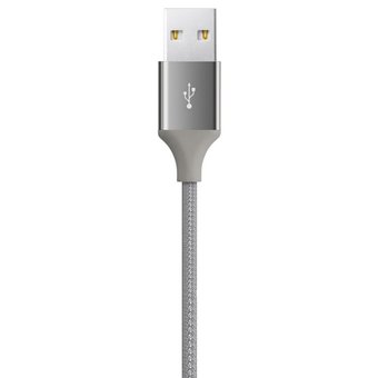  Дата-кабель TEC TypeC 0.3m alum серый 