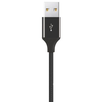  Дата-кабель TEC TypeC 0.3m alum черный 