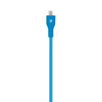  Дата-кабель TEC microUSB 1.2m синий 