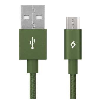  Дата-кабель TEC microUSB 1.0m alum хаки 