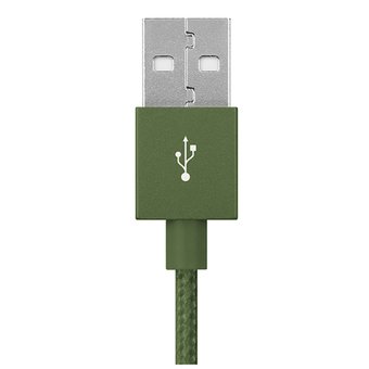  Дата-кабель TEC microUSB 1.0m alum хаки 
