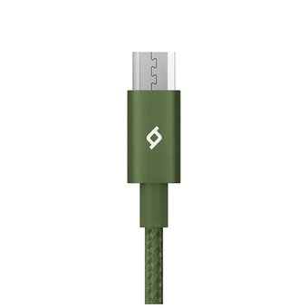  Дата-кабель TEC microUSB 1.0m alum хаки 