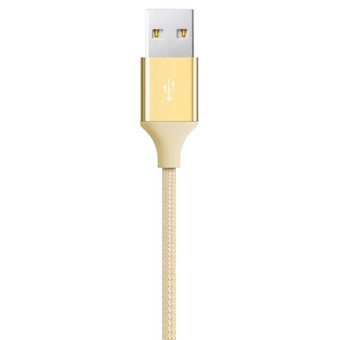  Дата-кабель TEC microUSB 0.3m золото 