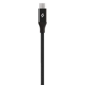  Дата-кабель TEC microUSB 0.3m черный 