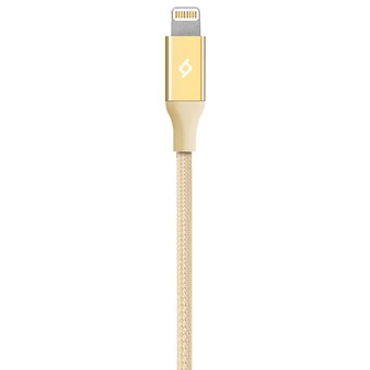  Дата-кабель TEC Lightning 0.3m alum mini золото 
