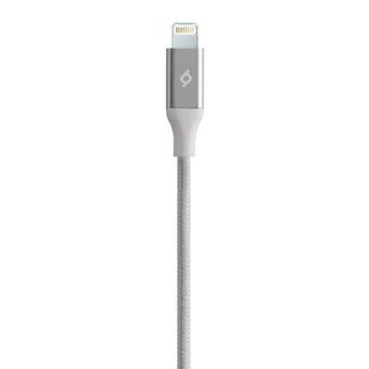  Дата-кабель TEC Lightning 1.0m alum серебро 