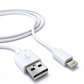  Дата-кабель TEC Lightning 1.0m MFI белый 
