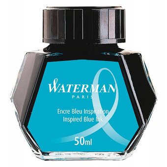  Флакон с чернилами Waterman (S0110720) синие чернила для ручек перьевых 