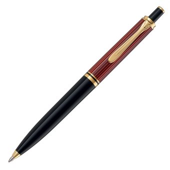  Ручка шариковая Pelikan Souveraen K 400 (PL904995) черный/красный M черные чернила подар.кор. 