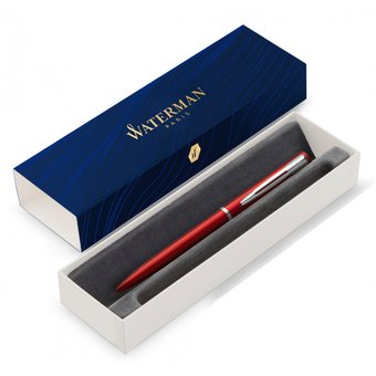  Ручка шариковая Waterman Graduate Allure (2068193) красный M синие чернила подар.кор. 