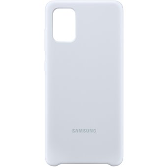  Чехол (клип-кейс) Samsung для Samsung Galaxy A71 Silicone Cover серебристый (EF-PA715TSEGRU) 