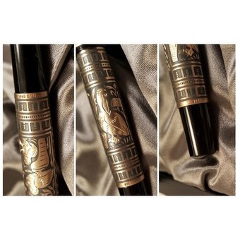  Ручка перьевая Pelikan Toledo M 900 (PL924597) черный серебро 925 пробы 16.9г F перо золото 18K с родиевым покрытием подар.кор. 