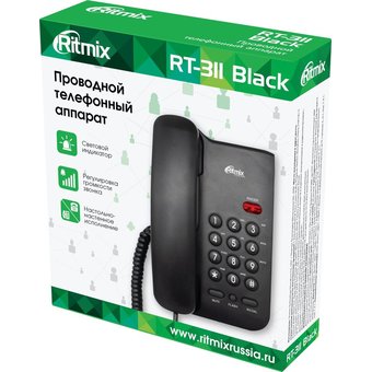  Телефон RITMIX RT-311 black 