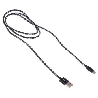  Дата-кабель Buro Braided BHP RET MICUSB-BR micro 1м черный 