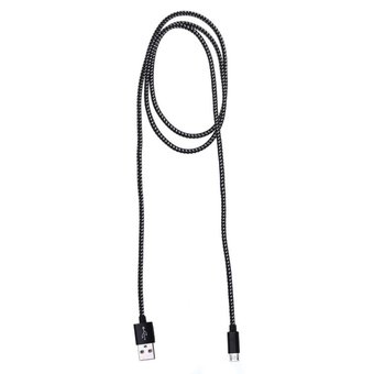  Дата-кабель Buro Braided BHP RET MICUSB-BR micro 1м черный 