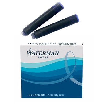  Картридж Waterman International 52012 (S0110950) синие чернила для ручек перьевых (6шт) 