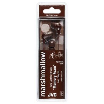  Наушники JVC HA-FX38-T-E коричневый 
