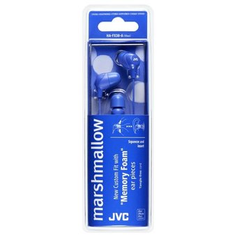  Наушники JVC HA-FX38-A-E синий 
