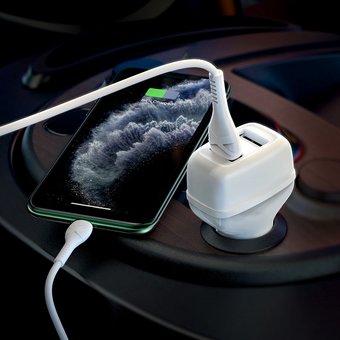  АЗУ HOCO Z36 Leader 2USB, white 