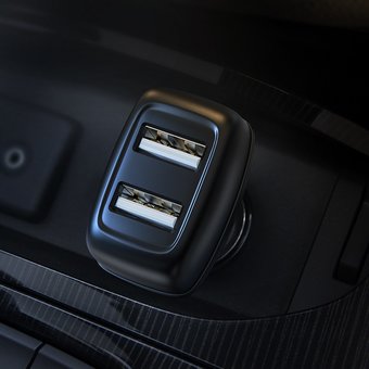  АЗУ HOCO Z36 Leader 2USB, black 