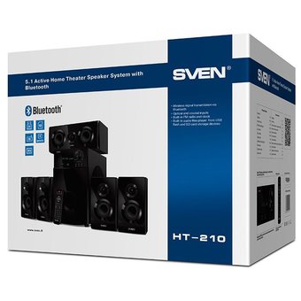  Колонки Sven HT-210 5.1 черный 