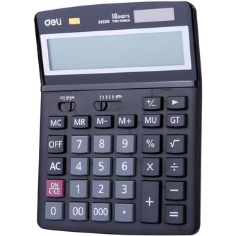  Калькулятор настольный Deli E39259 черный 16-разр. 