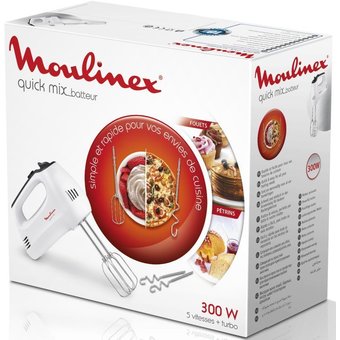  Миксер Moulinex HM3101B1 белый 
