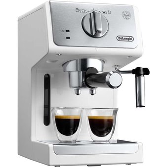  Кофеварка эспрессо Delonghi ECP33.21.W белый 
