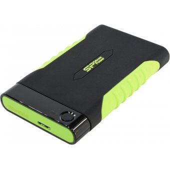  Внешний HDD Silicon Power Armor A15 чёрный/зеленый (SP020TBPHDA15S3K) 2.5" 2.0TB USB3.0 