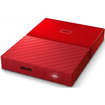  Внешний HDD Western Digital WD My Passport красный (WDBBEX0010BRD-EEUE) 2.5" 1.0TB USB3.0 