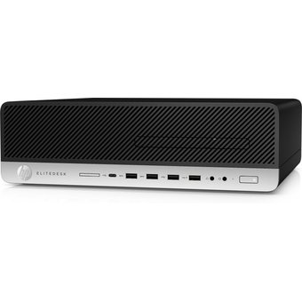  ПК HP EliteDesk 800 G5 SFF (7PF02EA) i5 9500 (3)/8Gb/SSD256Gb/UHDG 630/DVDRW/CR/Win10 Pro 64/GbitEth/250W/клав/мышь/черный 