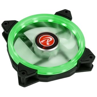  Вентилятор Raijintek IRIS 12 GREEN 0R400042 (Singel LED fan, 1pcs/pack), 12025 LED PWM fan 