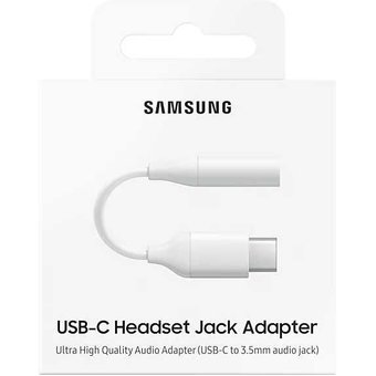  OTG переходник Samsung Type-C to Jack 3.5mm (EE-UC10JUWRGRU) белый 